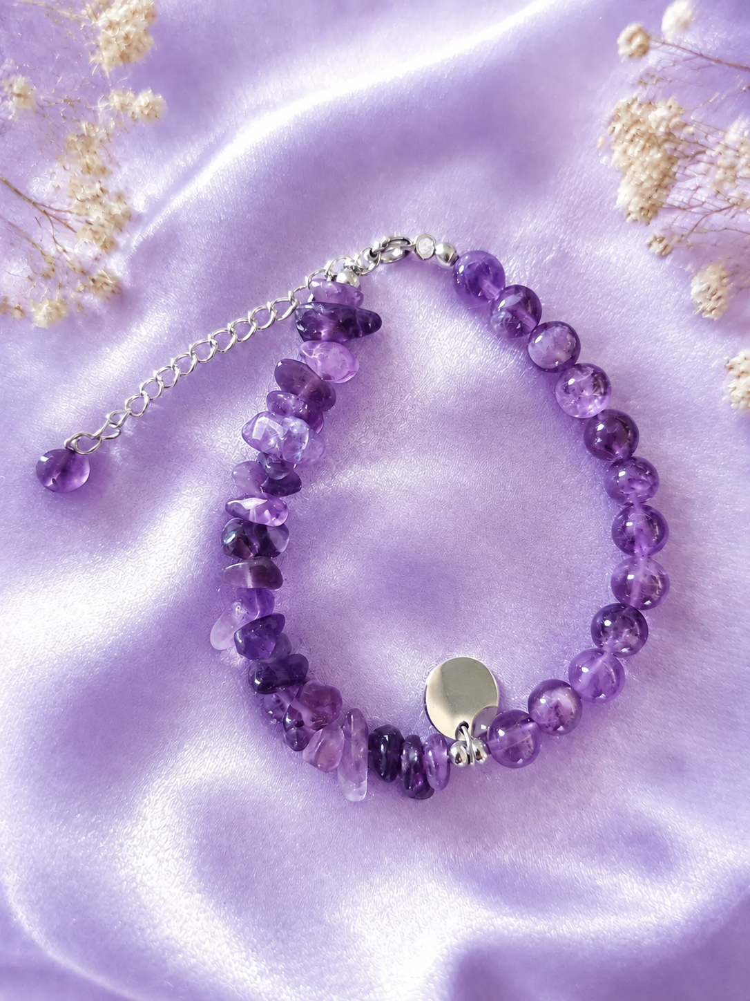 Bijoux, Pierre naturelle violette — photo 12